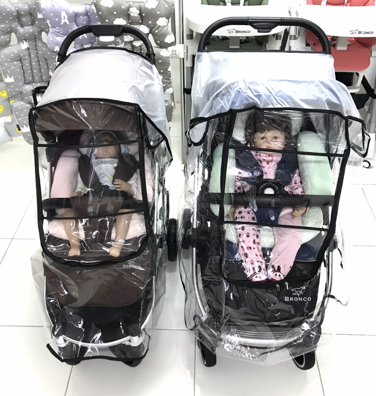 พลาสติกคลุมรถเข็นเด็ก ป้องกันไวรัส กันฝน กันลม กันหิมะ