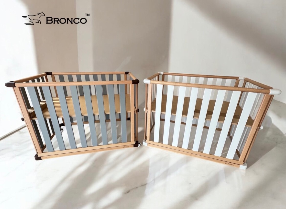 เปลไม้ BRONCO Premium German Beech  3 in 1